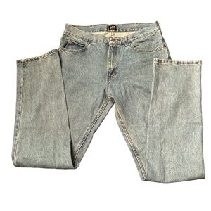 Men’s Lee Jeans Light Blue Wash Regular Fit Size 34x34